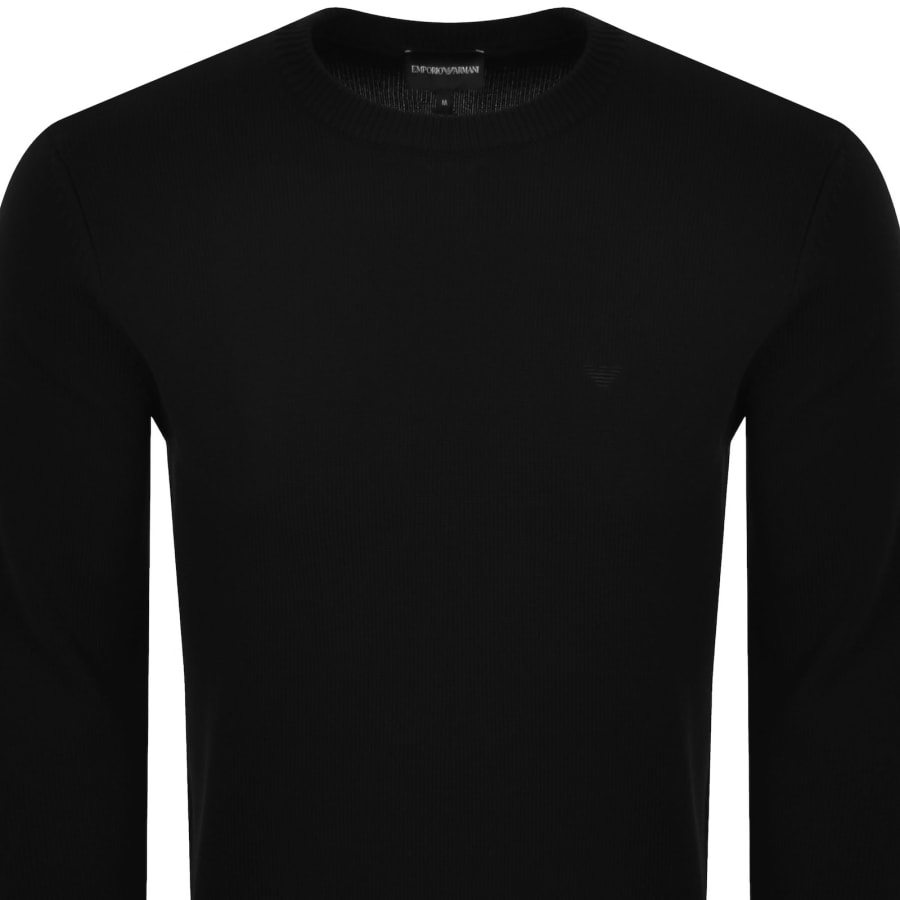 Emporio Armani Knit Jumper Black | Mainline Menswear us